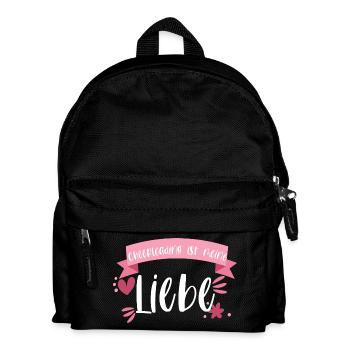 Cheerleader Cheerleading Liebe Geschenk - Kinder Rucksack - Schwarz - Vorne