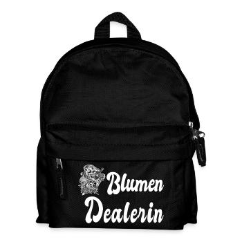 Blumen Dealerin - Kinder Rucksack - Schwarz - Vorne