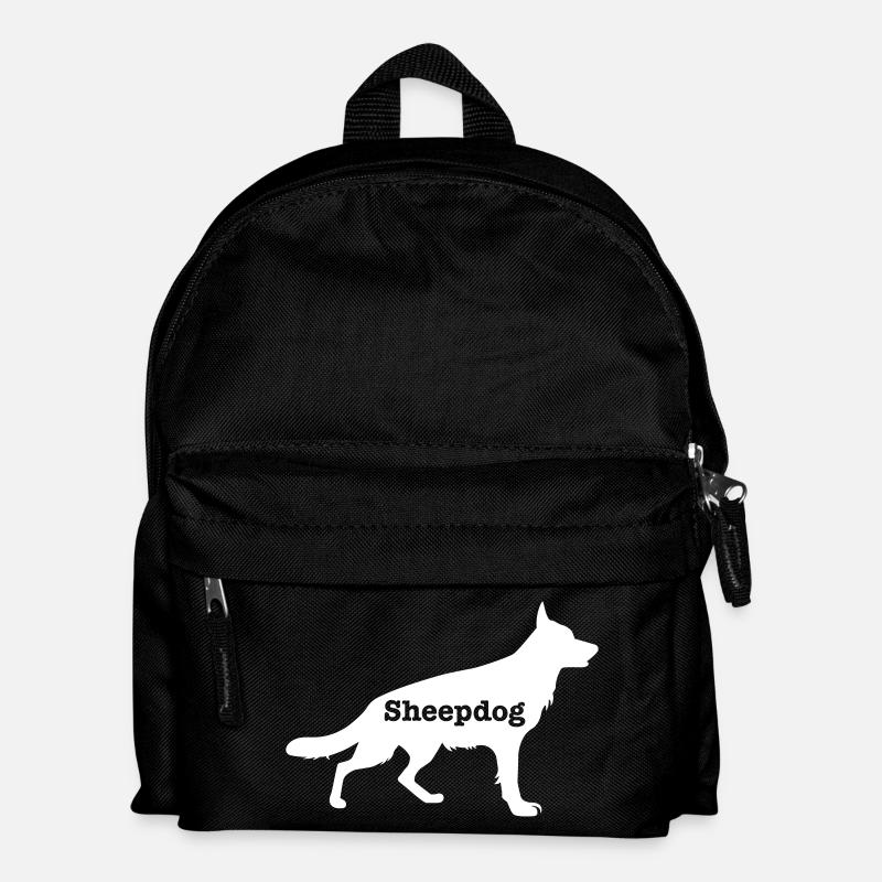 Schäferhund - Kinder Rucksack - Schwarz