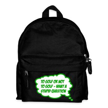 golf - Kinder Rucksack - Schwarz - Vorne