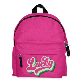St. Patrick's Day Geschenk Kleeblatt Männer, Frauen, Kinder - Kinder Rucksack - Fuchsia - Vorne