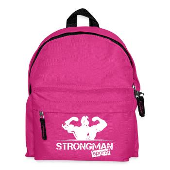 Icône d’entraînement de club d’équipe de logo de sport d’homme fort - Sac à dos Enfant - fuchsia - Devant