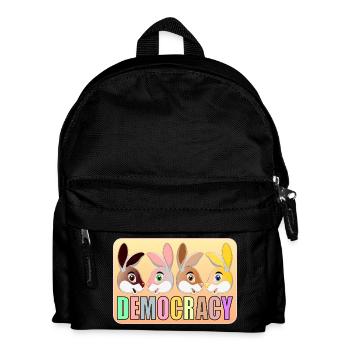 DÉMOCRATIE POUR ENFANTS - LAPINS - Sac à dos Enfant - noir - Devant