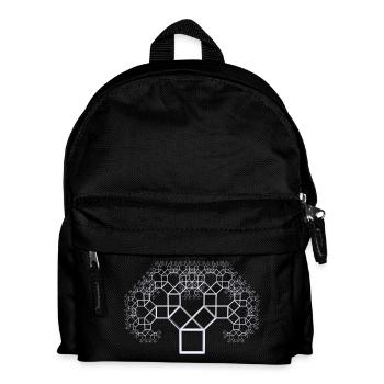 Pythagorasbaum weiss - Kinder Rucksack - Schwarz - Vorne
