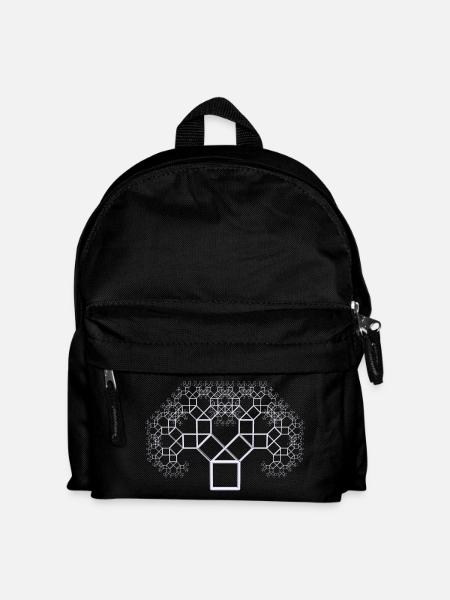 Pythagorasbaum weiss - Kinder Rucksack - Schwarz