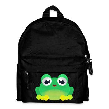 Kleiner Frosch - Kinder Rucksack - Schwarz - Vorne