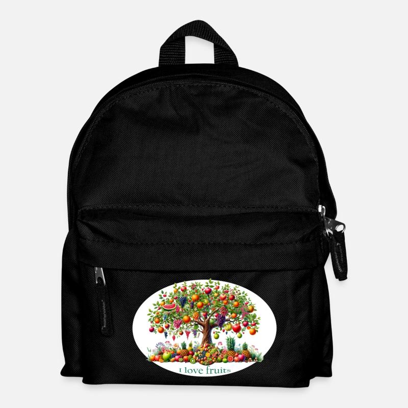 Obstbaum der Liebe - Kinder Rucksack - Schwarz