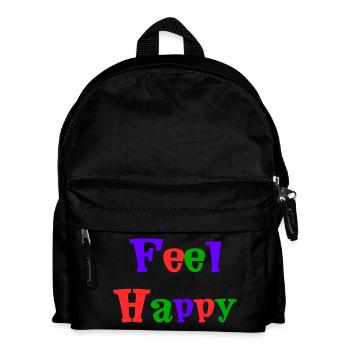 HAPPY. FREE. LIBERTE. BIEN-ÊTRE. ZEN. MEDITATION. - Sac à dos Enfant - noir - Devant