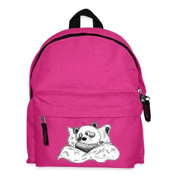 Panda Ours Dort Et Rêve Bonne Nuit - Sac à dos Enfant - fuchsia - Devant