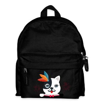 Сute chat aux yeux bleus - Sac à dos Enfant - noir - Devant