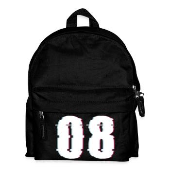 Huit 8 Nombre 08 Effet Nombre déformé - Sac à dos Enfant - noir - Devant