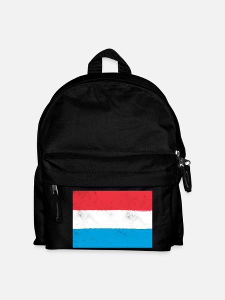 Flag of Luxembourg - Kids' Backpack - black