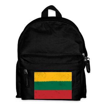 Flag of Lithuania - Kids' Backpack - black - Front