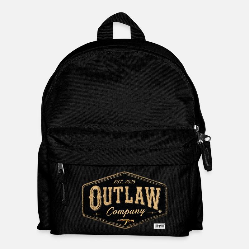 Outlaw Company Vintage Patch - Kinder Rucksack - Schwarz