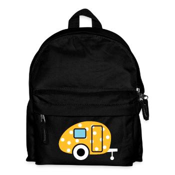 Caravan Egg Points Caravan Dots Camper Camping - Kids' Backpack - black - Front