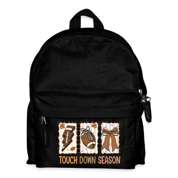 Football Touchdown Season American Football - Kinder Rucksack - Schwarz - Vorne