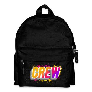 Crew - Kinder Rucksack - Schwarz - Vorne