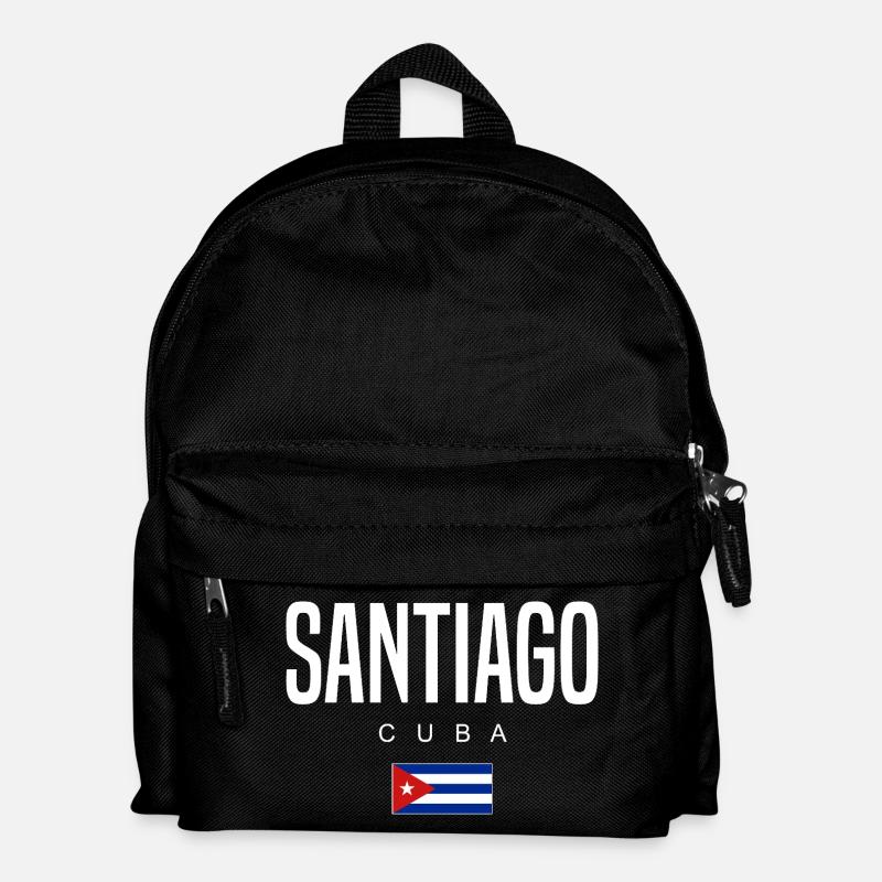 Santiago Kuba Kubaner - Kinder Rucksack - Schwarz