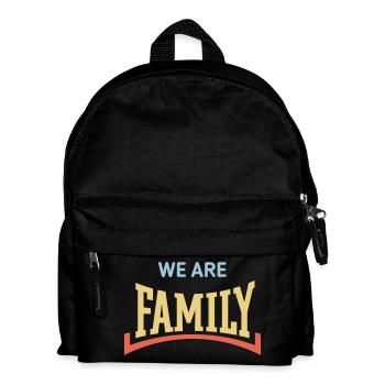 Nous sommes une famille (Famille / Parents / Concave / 3C) - Sac à dos Enfant - noir - Devant