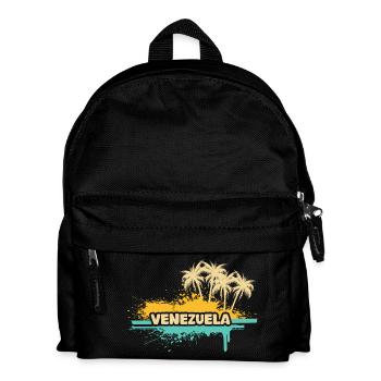 Urlaub Venezuela - Kinder Rucksack - Schwarz - Vorne