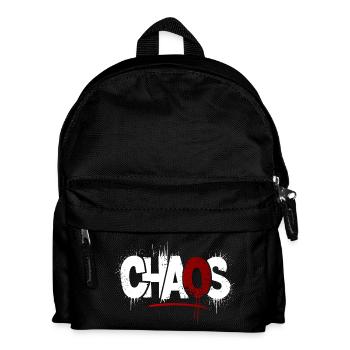 Chaos Splatter Symbolik - Kinder Rucksack - Schwarz - Vorne