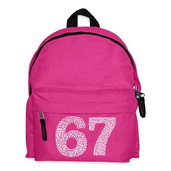 Sixty Seven meme - Kinder Rucksack - Fuchsia - Vorne