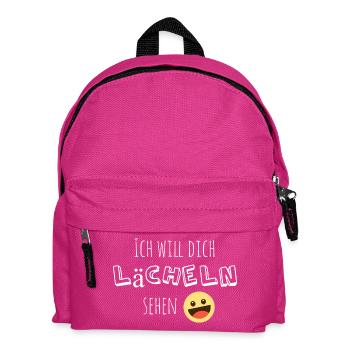 Je veux te voir sourire - Sac à dos Enfant - fuchsia - Devant