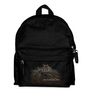 Farming Simulator "Helper H is blocked by an - Kids' Backpack - black - Front