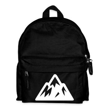 Berge Symbol - Kinder Rucksack - Schwarz - Vorne