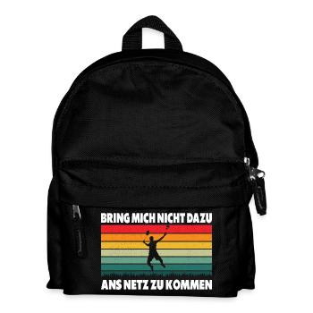 Joueur de badminton offre des tenues de badminton - Sac à dos Enfant - noir - Devant