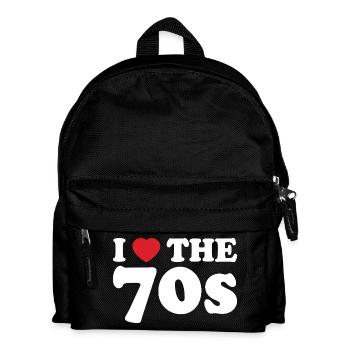 I love retro 70s - Kids' Backpack - black - Front