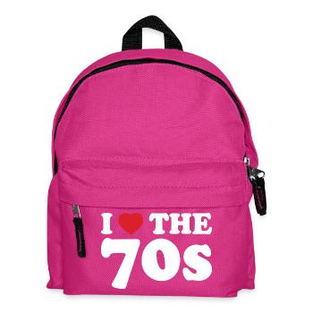 J'adore les années 70 rétro - Sac à dos Enfant - fuchsia - Devant