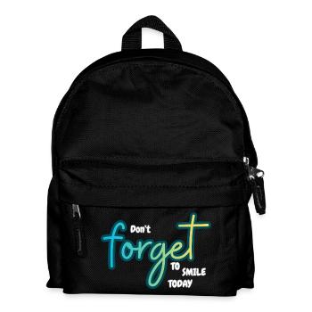 Don't forget to smile today - Kids' Backpack - black - Front