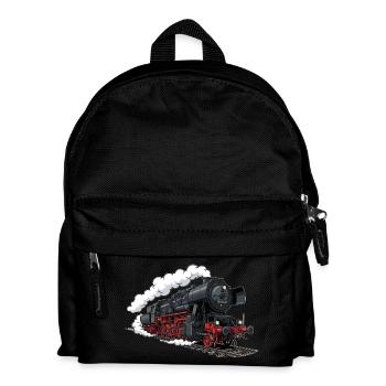 Dampf-Lokomotive 52 8154 - Kinder Rucksack - Schwarz - Vorne