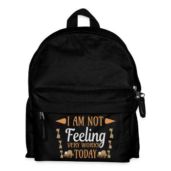 Ne pas me sentir paresseux de travail - Sac à dos Enfant - noir - Devant