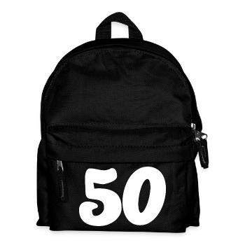 50. 50 ANS. 50e ANNIVERSAIRE. ANNIVERSAIRE 50 ANS. - Sac à dos Enfant - noir - Devant