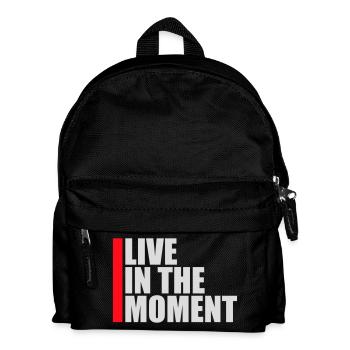 Live In The Moment Mindfulness Presence Awareness - Kids' Backpack - black - Front