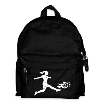 Soccer Women's Soccer Silhouette - Kids' Backpack - black - Front