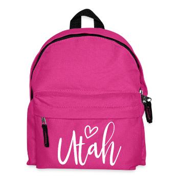 Utah Heart Women's Love Utah - Kinder Rucksack - Fuchsia - Vorne