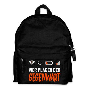 Science Coder FOUR PLAGUES OF THE PRESENT FUNNY - Kids' Backpack - black - Front