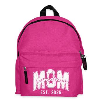 Mama Est. 2026 Design - Kinder Rucksack - Fuchsia - Vorne