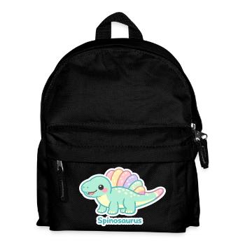 Pastel Spinosaurus Sticker - Kids' Backpack - black - Front