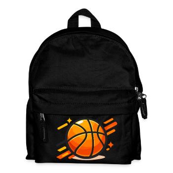 Dynamic Basketball Neon Orange - Kids' Backpack - black - Front