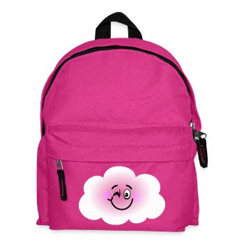 Glückliche Wolke - Kinder Rucksack - Fuchsia - Vorne