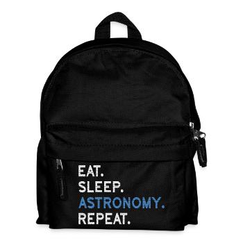 Eat Sleep Astronomy Repeat - Kids' Backpack - black - Front