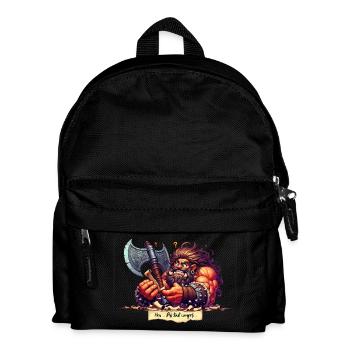 Barbare barbu et musclé Pas tout compris - Sac à dos Enfant - noir - Devant