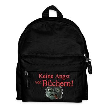 Das Kleine Böse Buch Keine Angst Vor Büchern - Kinder Rucksack - Schwarz - Vorne