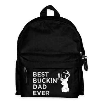 Best Buckin Dad Ever Funny Country Hunting Father - Kids' Backpack - black - Front