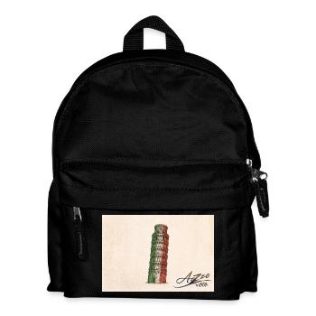 Azzo - Kinder Rucksack - Schwarz - Vorne