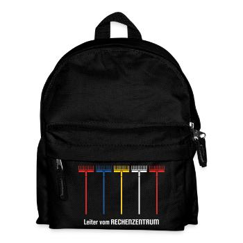 Leiter vom Rechenzentrum Gärtner Gärtnerin Garten - Kinder Rucksack - Schwarz - Vorne
